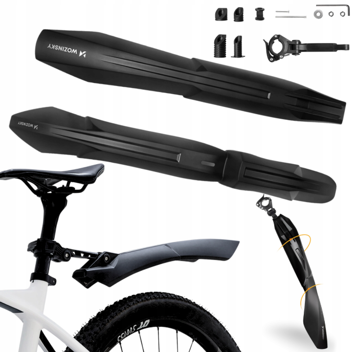 Wozinsky WZB-01 Universal Fender Set - Black
