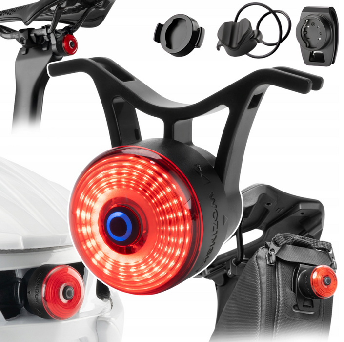 Wozinsky WIS-02 Waterproof Smart Tail Light 1pc - Black