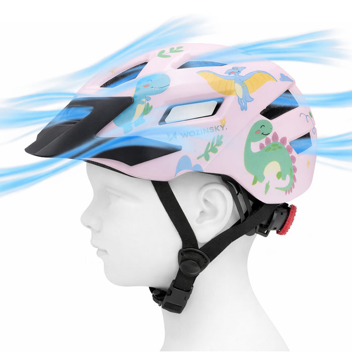 Wozinsky Children's MTB Bike Helmet with Detachable Visor XS - Pink