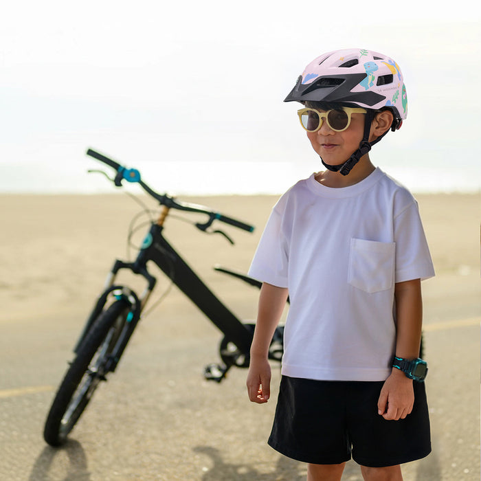 Wozinsky Children's MTB Bike Helmet with Detachable Visor S - Pink