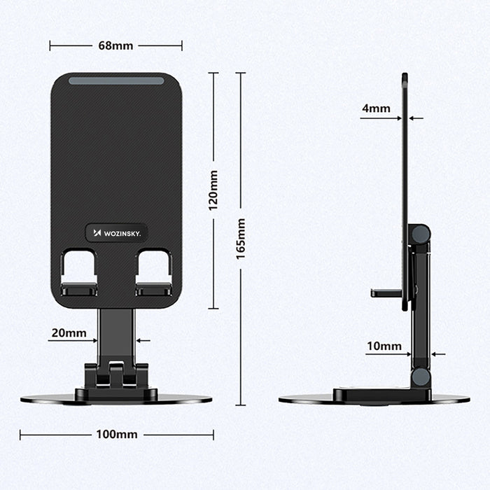 Wozinsky WPT-K393 stable stand for phone and tablet - black