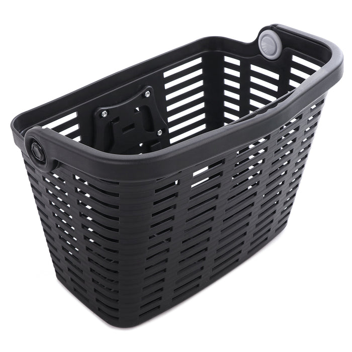 Wozinsky WKR-PK plastic handlebar bicycle basket - black