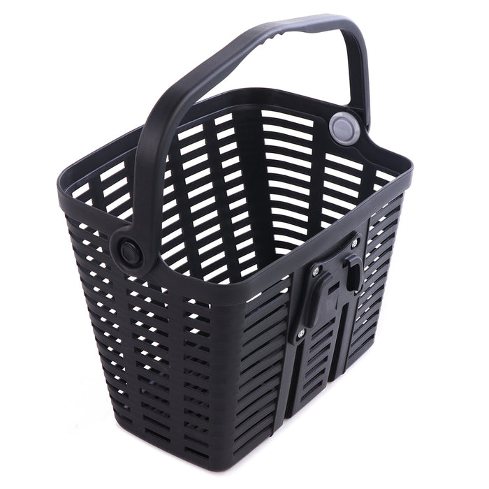 Wozinsky WKR-PK plastic handlebar bicycle basket - black