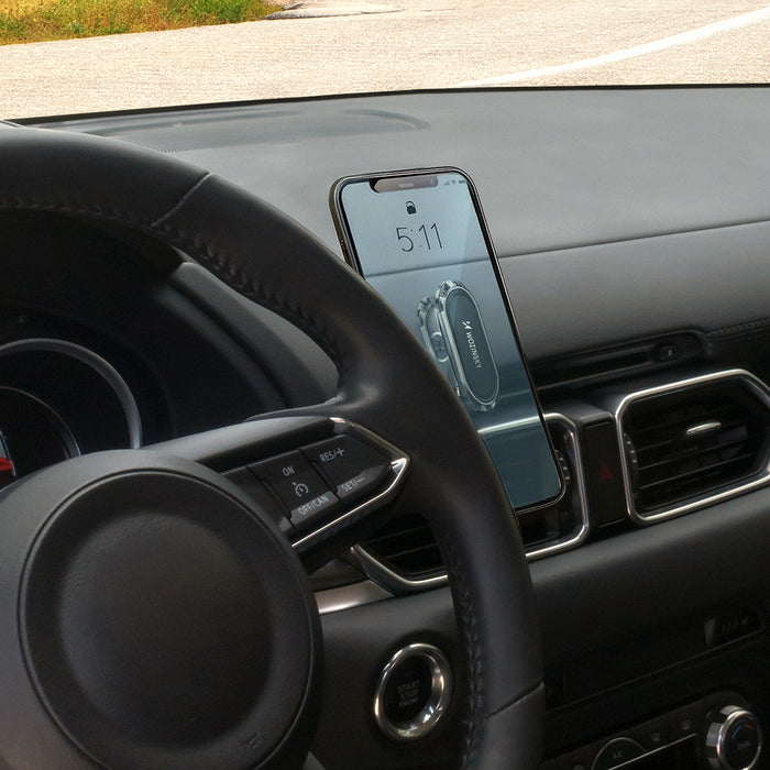 Wozinsky Self-Adhesive Magnetic Car Mount 360 for Dashboard Silver (WMH-06)