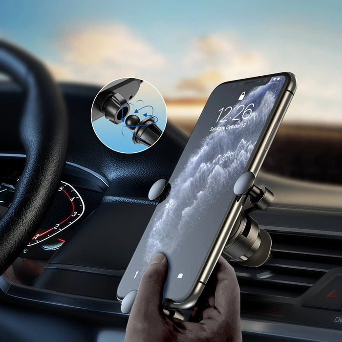 Wozinsky gravity car phone holder for air vent black (WCH-05)