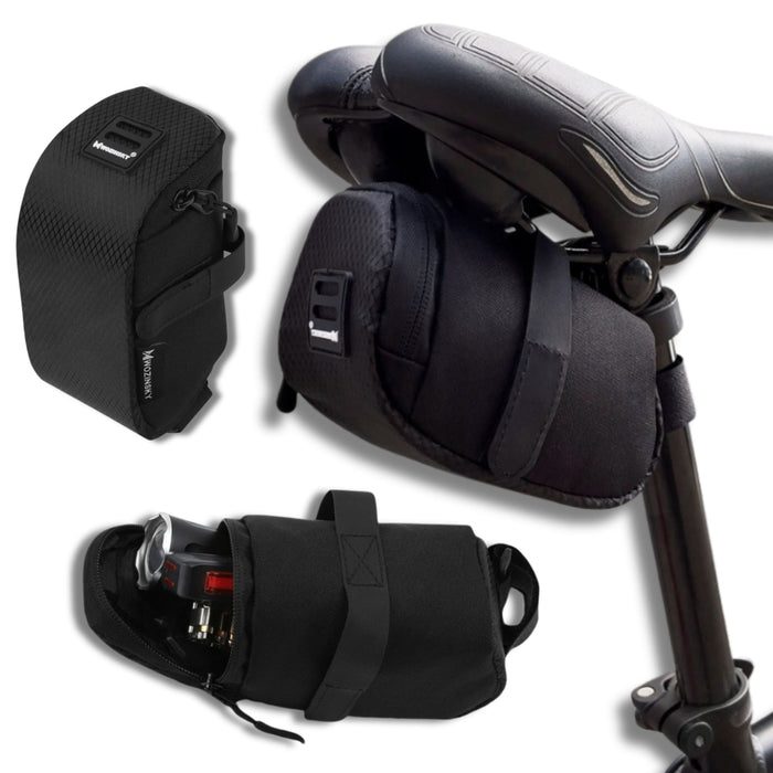 Wozinsky small bicycle saddle bag 0.6 l black (WBB8BK black)