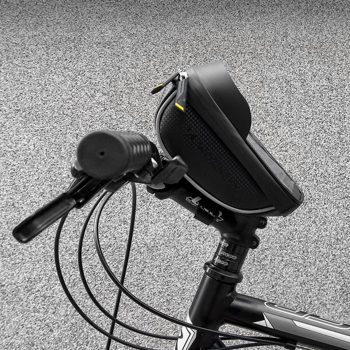 Wozinsky bike handlebar bag with phone case 1l black (WBB16BK)