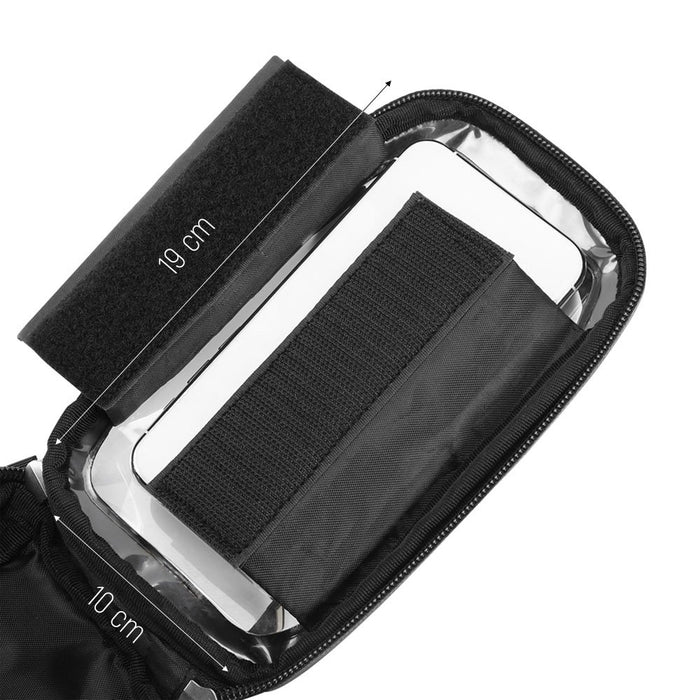 Wozinsky bike handlebar bag with phone case 1l black (WBB16BK)
