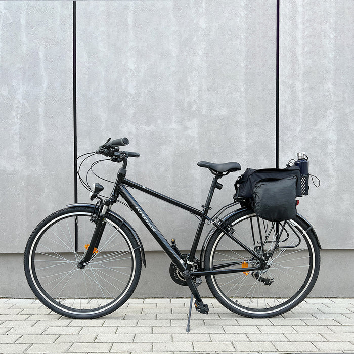 Wozinsky Bike Pannier Rack Bag with Shoulder Strap 9L (Rain Cover Included) Black (WBB22BK)