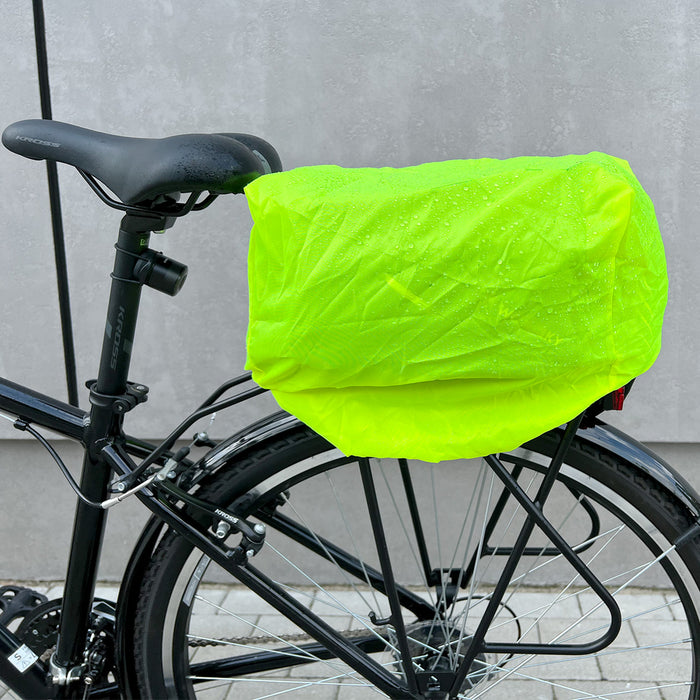 Wozinsky Bike Pannier Rack Bag with Shoulder Strap 9L (Rain Cover Included) Black (WBB22BK)