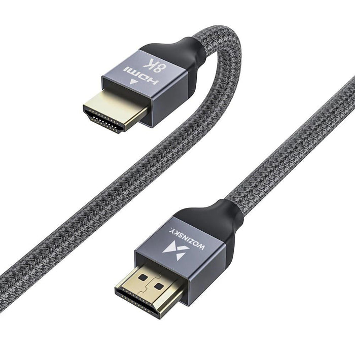 Wozinsky HDMI 2.1 Cable 8K 60 Hz 48 Gbps / 4K 120 Hz / 2K 144 Hz 1 m Silver (WHDMI-10)