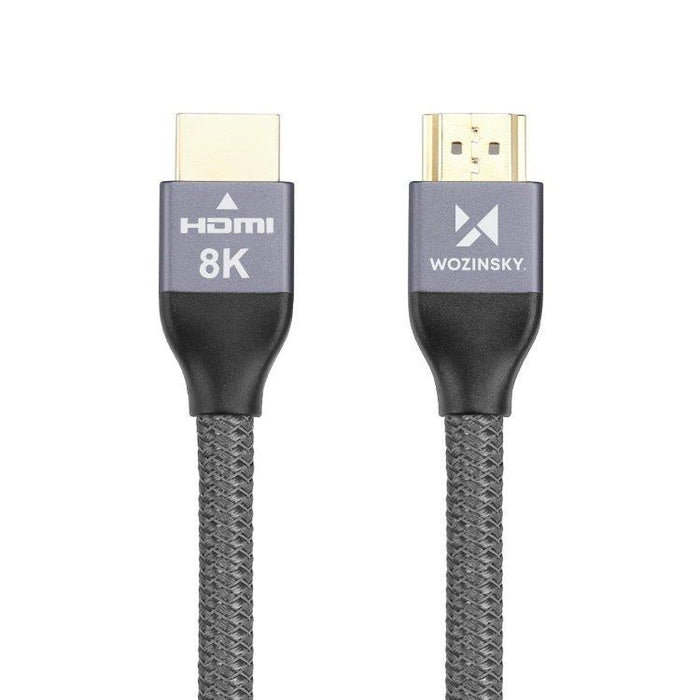 Wozinsky HDMI 2.1 Cable 8K 60 Hz 48 Gbps / 4K 120 Hz / 2K 144 Hz 2 m Silver (WHDMI-20)