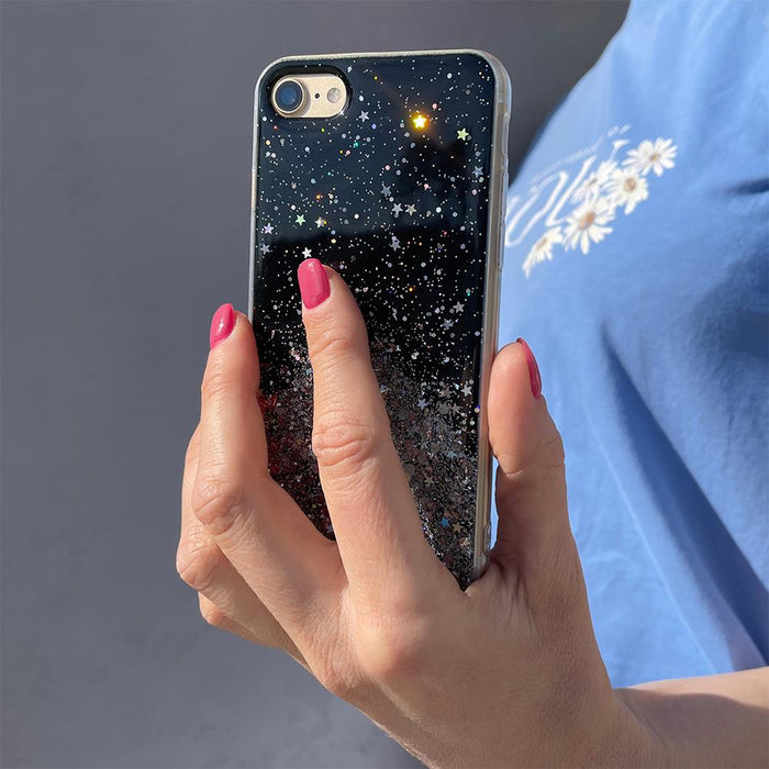 Wozinsky Star Glitter Shining Cover for Xiaomi Redmi Note 9T 5G black