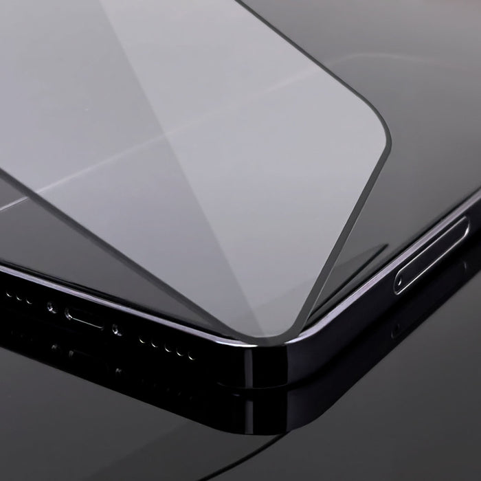 Wozinsky Set of 2x Super Durable Full Glue Tempered Glass Screen Protector with Frame Case Friendly iPhone 17e / 16e, iPhone 14, iPhone 13 Pro / iPhone 13 Black