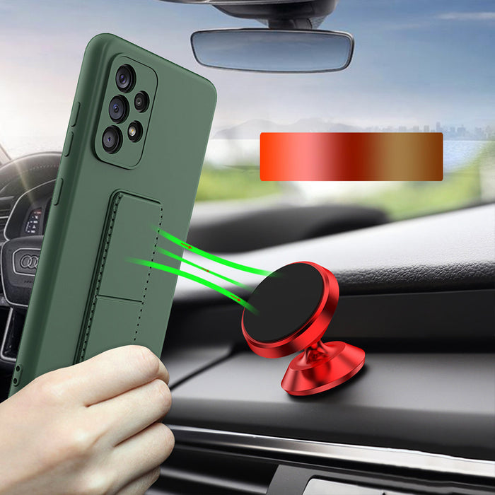 Wozinsky Kickstand Case silicone case with stand Xiaomi Redmi Note 11 Pro navy blue