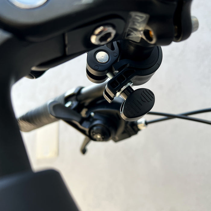 Wozinsky strong phone holder for bicycle, motorcycle, scooter handlebars, black (WBHBK6)