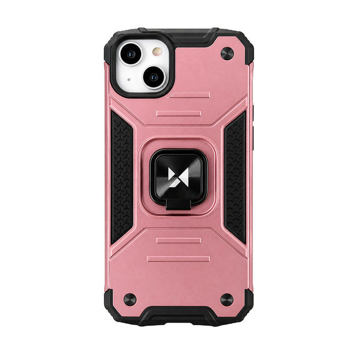 Wozinsky Ring Armor iPhone 14 Plus Armored Case Magnetic Holder Ring Gold