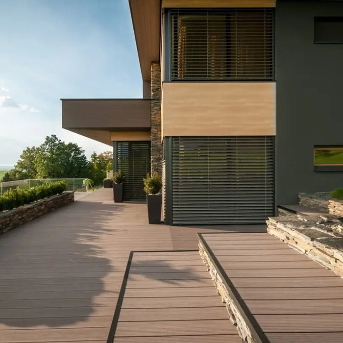 WPC DECKING BOARD 200CM TEAK. ROSSIMA FOREST FEEL - Декинг плочи<<<Външни настилки<<<Подови и стенни