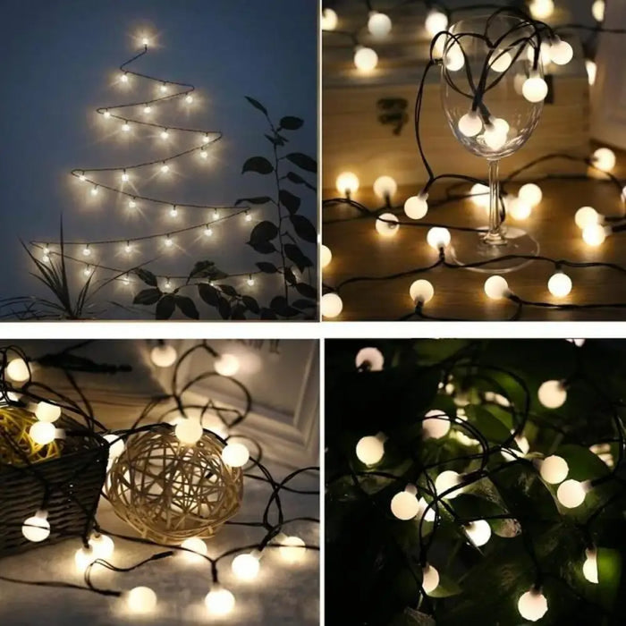 Wreath of LED Lights Lumi Garden BILLY SPHERICAL 60 LEDS Black noir 1 W - Декорация и Осветление<<<Дом