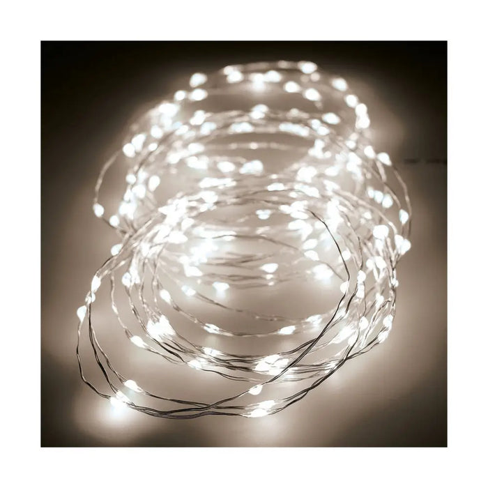 Wreath of LED Lights Lumineo White - Декорация и Осветление<<<Дом Градина<<<BigBuy&&&LED Осветление<<<Декорация и