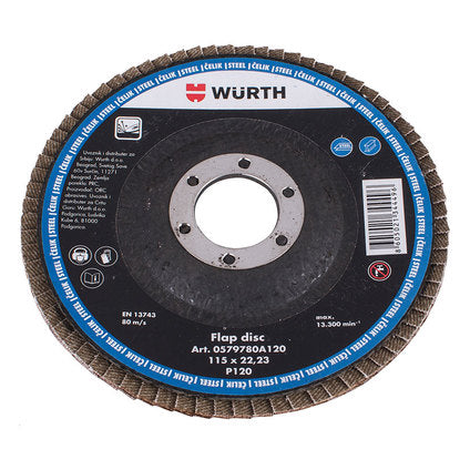 FLAT DISC P120 WURTH 115x22.23
