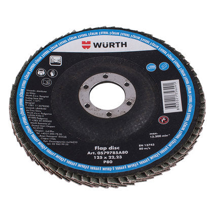 FLAT DISC P80 WURTH 125x22.23