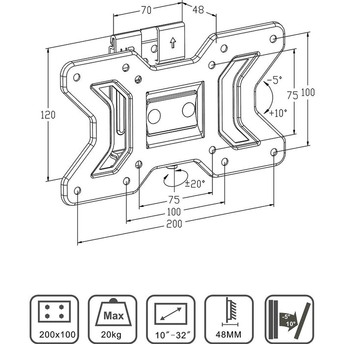 TV stand X-TREMER 1032TS