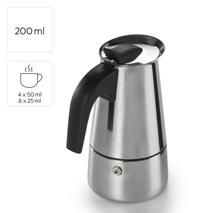 XAVAX 4-Cup Stainless Steel Espresso Maker, 111274