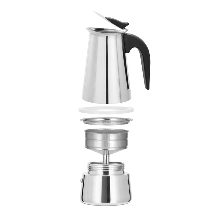 XAVAX 4-Cup Stainless Steel Espresso Maker, 111274