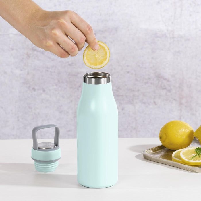 Xavax To Go liquid bottle, 500 ml, Stainless steel, Double insulation