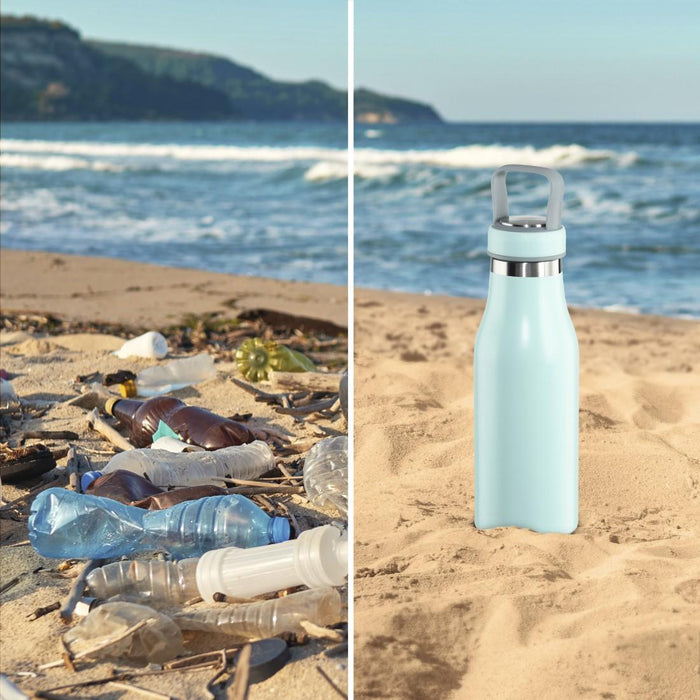 Xavax To Go liquid bottle, 500 ml, Stainless steel, Double insulation