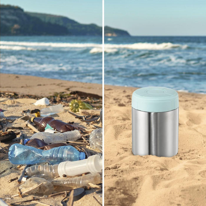 Thermos container Xavax To Go, Stainless steel, 500 ml, Blue