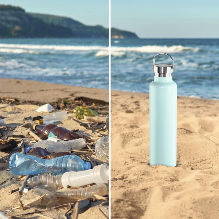 Xavax To Go liquid bottle, 750 ml, stainless steel, double insulation, screw cap