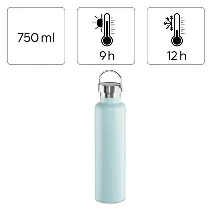 Xavax To Go liquid bottle, 750 ml, stainless steel, double insulation, screw cap