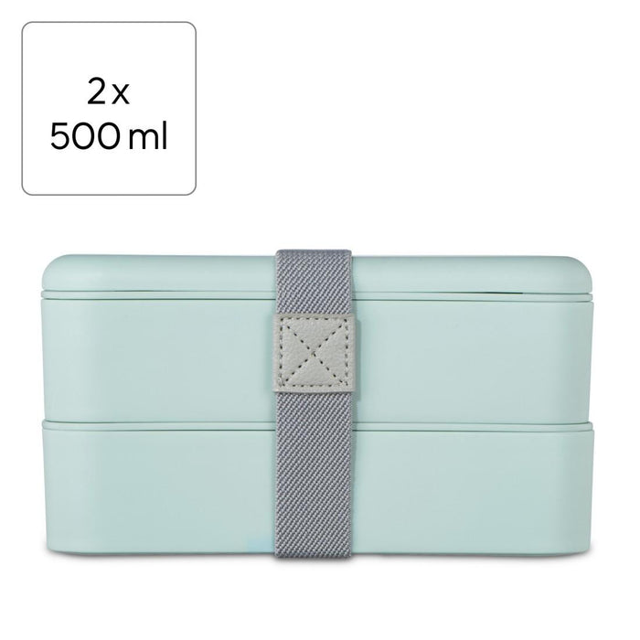 Xavax Bento Box, 2 x 500ml, Pastel Blue
