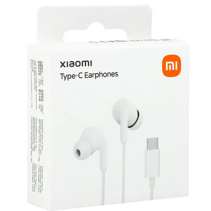 Xiaomi BHR8931GL In-Ear Wired Headphones USB-C with Remote Control - White - Headphones