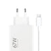 Xiaomi BHR9465EU 67W 6.2A USB-A wall charger with USB-C cable - white - Cell phone USB charger<<<HurtelXML&&&Xiaomi ECO