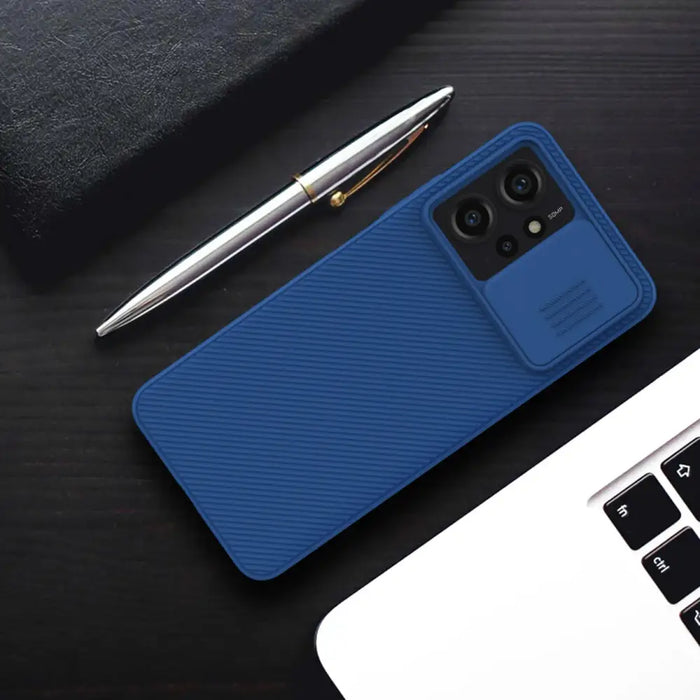 Xiaomi Redmi Note 12 Armored Case with Nillkin CamShield Case - Black - Cell phone cases and covers<<<HurtelXML
