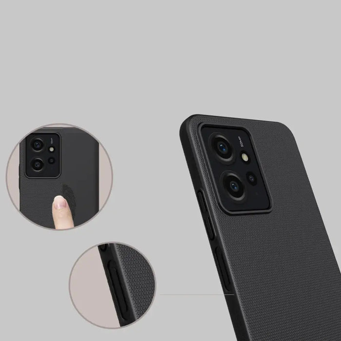 Xiaomi Redmi Note 12 Nillkin Super Frosted Shield armored case - black - Cell phone cases and covers<<<HurtelXML