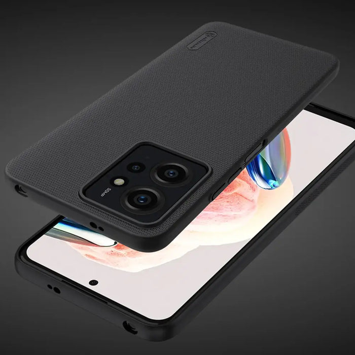 Xiaomi Redmi Note 12 Nillkin Super Frosted Shield armored case - black - Cell phone cases and covers<<<HurtelXML