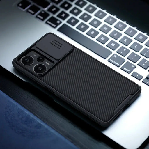 Xiaomi Redmi Note 12 Turbo / Xiaomi Poco F5 Armored Case with Nillkin CamShield Pro Case - Black - Cell phone cases