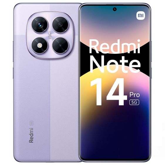 Smartphone Xiaomi Redmi Note 14 Pro 5G, 12GB, 512GB, Lavender