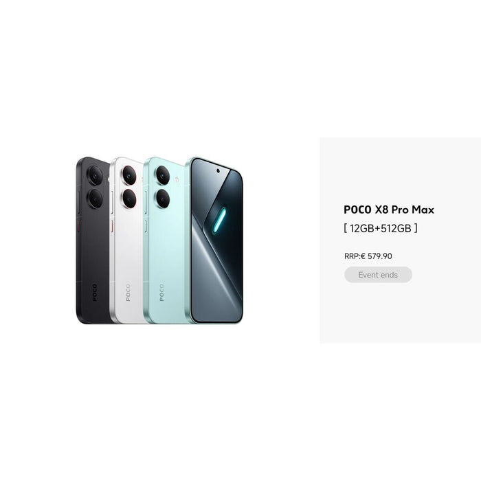 Smartphone Xiaomi X8 PRO 6,59" Octa Core Mediatek Dimensity 8500 8 GB RAM 256 GB White