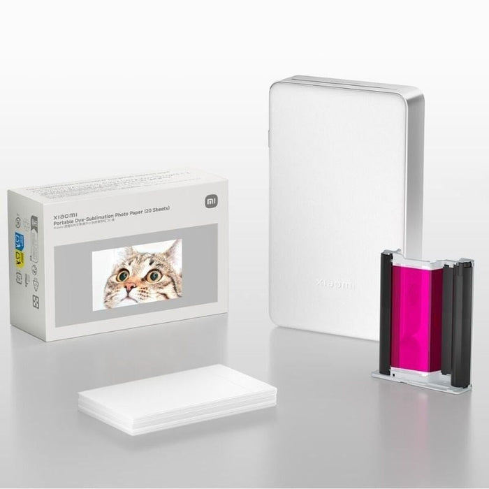 Xiaomi Portable Dye-Sublimation Photo Printer Paper (2x3-inch, 20-sheets) EU BHR082NGL