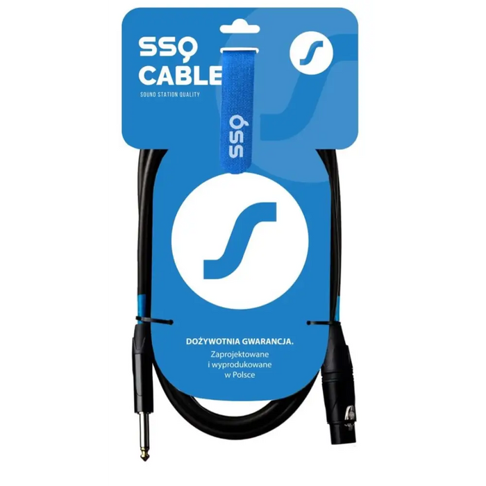 XLR cable to jack Sound station quality (SSQ) XZJM10 10 m - WiresNGL-KAB<<<Sound systemNGL<<<ActionPL&&&Електроника