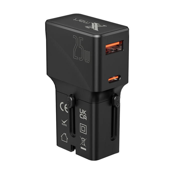TRAVEL CHARGER XMART G525 BLACK 25W