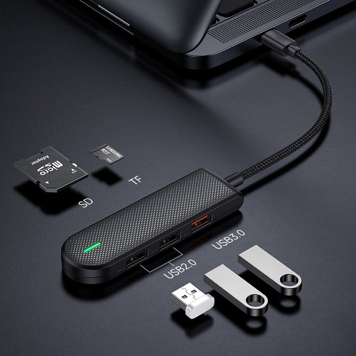 USB HUB XMART Type-C 5in1 3xUSB/SD/M.SD