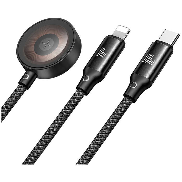 CABLE XMART 3IN1 TYPE-C+LIGHTNING 1.2 m