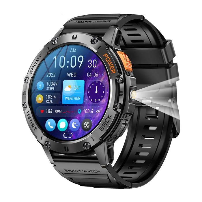 Smart watch XMART HK65 AMOLED BLCK-ORNG 49 MM, HEART MONITOR, SPO2