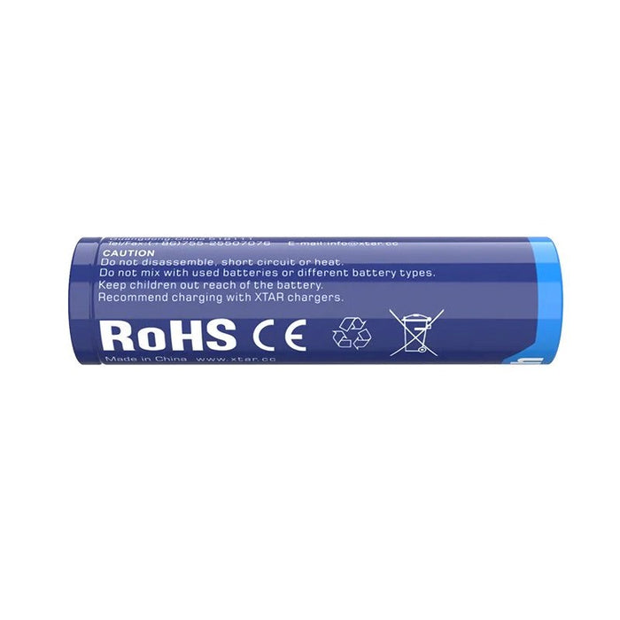 Rechargeable battery XTAR for flashlights 18650 with protection, 3300mAh, Li-ion